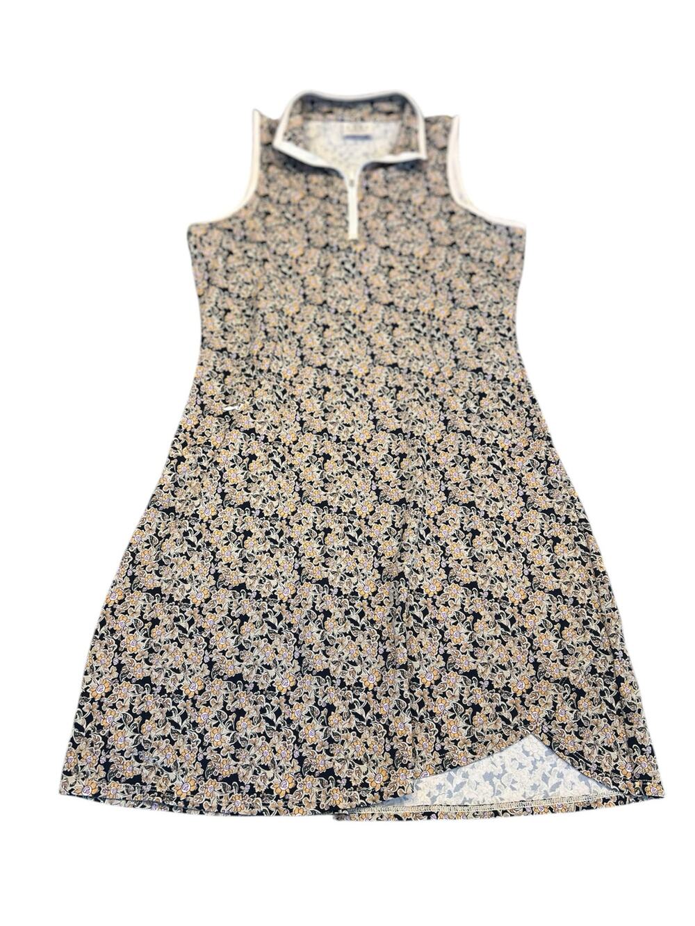 Sage Collective Women's Botanical Garden Zip Sleeveless Dress size S